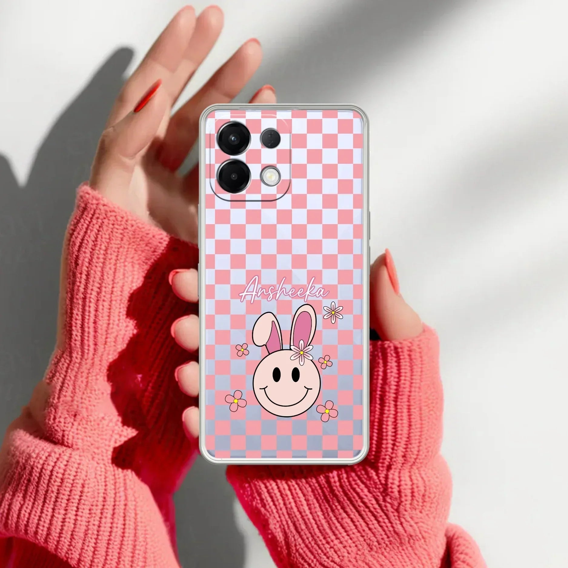 Cute Bunny Customize Anti Yellow Case For Oppo K13 5G
