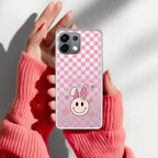 Cute Bunny Customize Transparent Silicon Case For Oppo Reno 12 5G