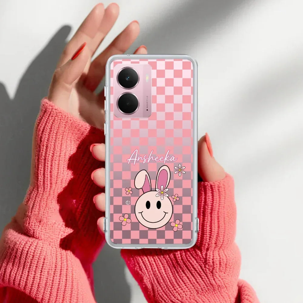 Cute Bunny Customize Anti Yelllow Case For Realme P3 5G