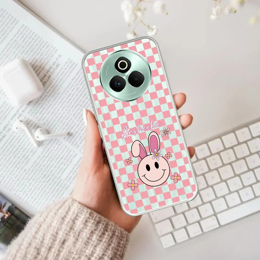 Cute Bunny Customize Anti Yelllow Case For Realme P3 Pro 5G