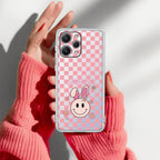 Cute Bunny Customize Transparent Silicon Case For Redmi 12 4G
