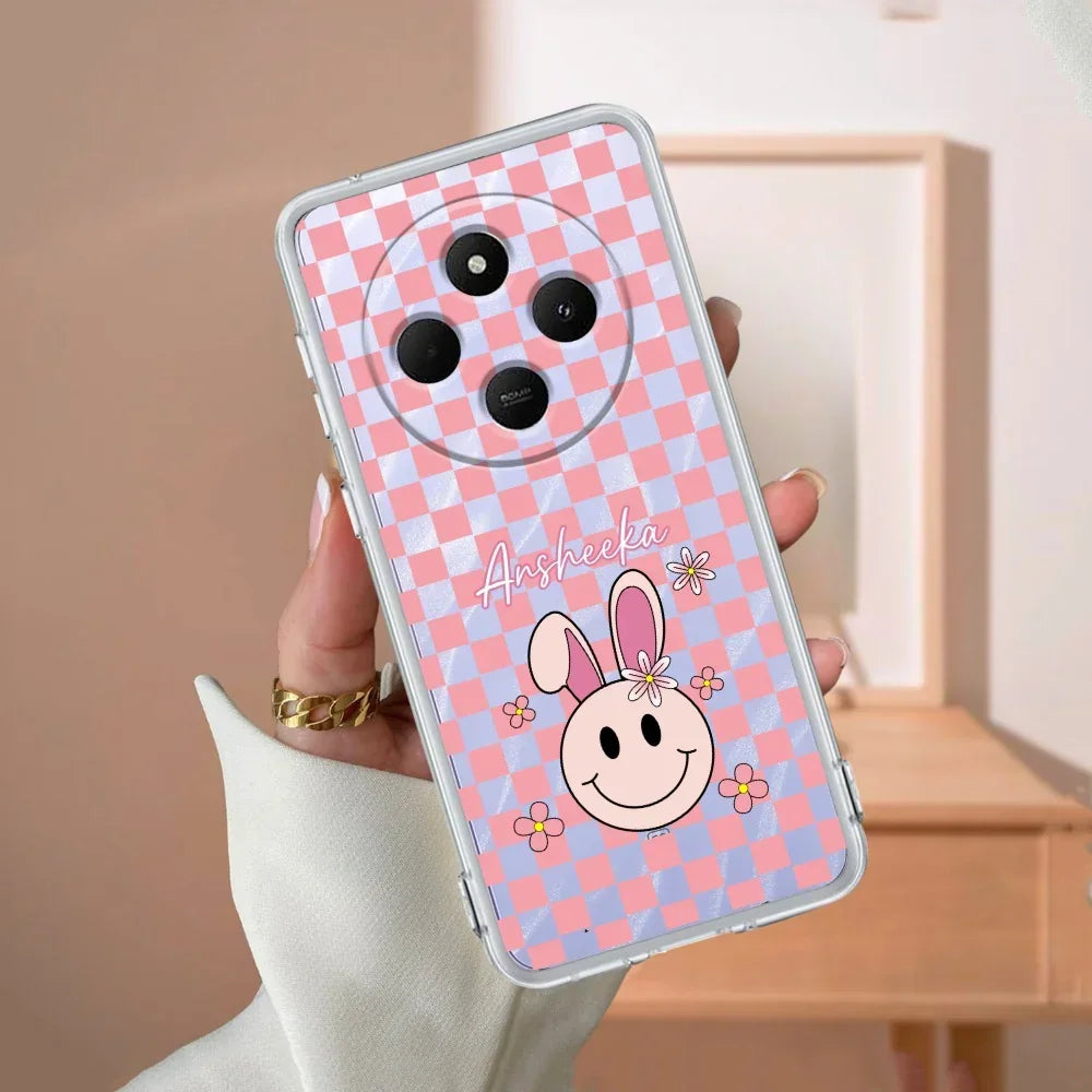 Cute Bunny Customize Transparent Silicon Case For Mi 11i
