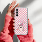 Cute Bunny Customize Transparent Silicon Case For Samsung Galaxy A56 5G