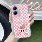 Cute Bunny Customize Transparent Silicon Case For Vivo T2x 5G