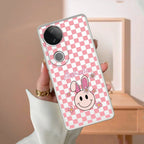 Cute Bunny Customize Transparent Silicon Case For Vivo V30e 5G