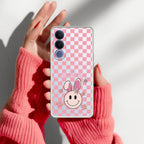 Cute Bunny Customize Anti Yellow Case For Vivo V70 FE 5G