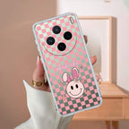 Cute Bunny Customize Transparent Silicon Case For Vivo T4 5G