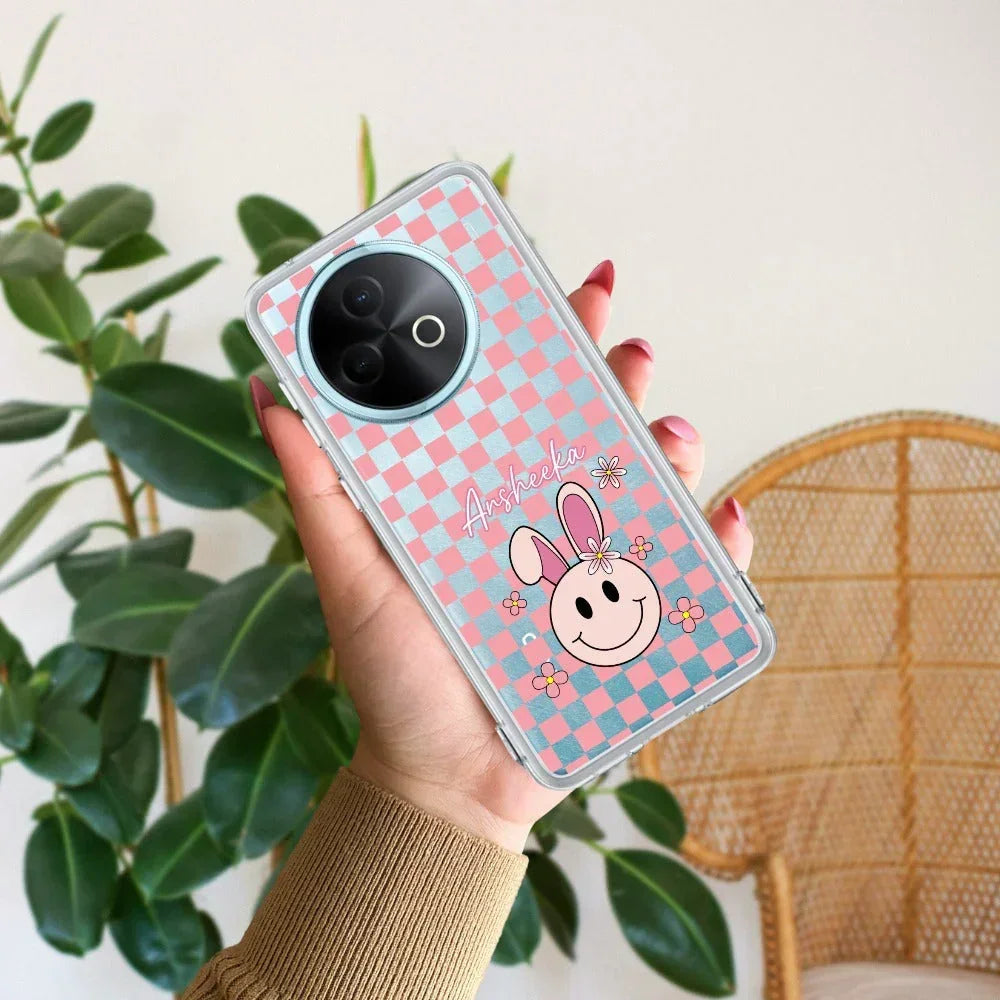 Cute Bunny Customize Anti Yellow Case For Vivo Y39 5G