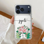 Cute Bunny Customize Transparent Silicon Case V2 For iPhone 12 Pro Max