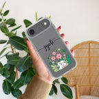 Cute Bunny Customize Transparent Silicon Case V2 For iPhone 12 Mini
