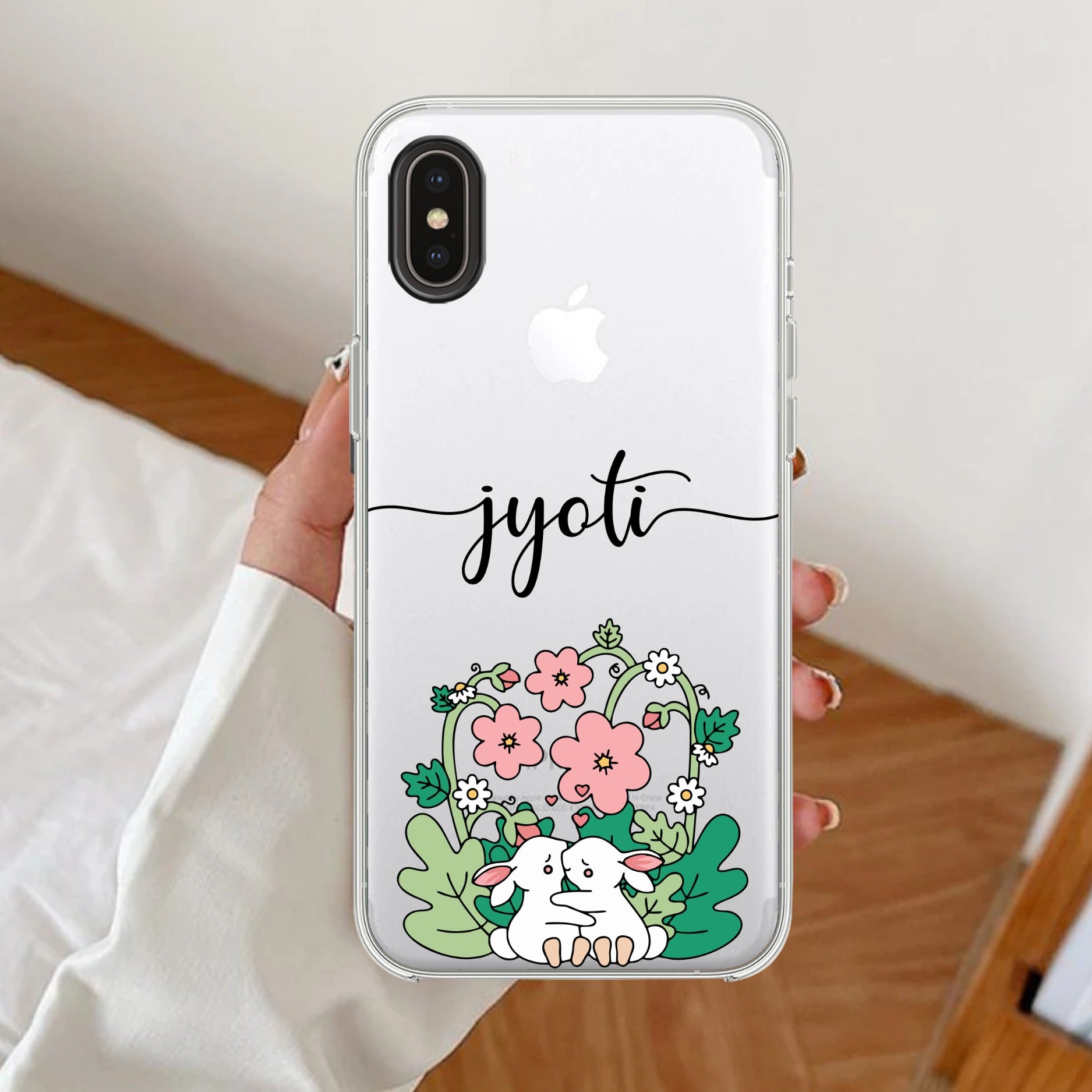 Cute Bunny Customize Anti Yellow Case V2 For iPhone XR