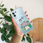Cute Bunny Customize Transparent Silicon Case V2 For iQOO Z10x 5G