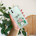 Cute Bunny Customize Transparent Silicon Case V2 For iQOO Z9s 5G