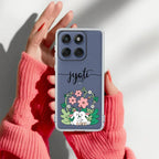 Cute Bunny Customize Anti Yellow Case V2 For Motorola Edge 60 Pro 5G
