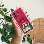 Cute Bunny Customize Anti Yellow Case V2 For Motorola G84 5G