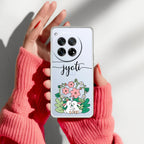 Cute Bunny Customize Anti Yellow Case V2 For OnePlus 12 5G