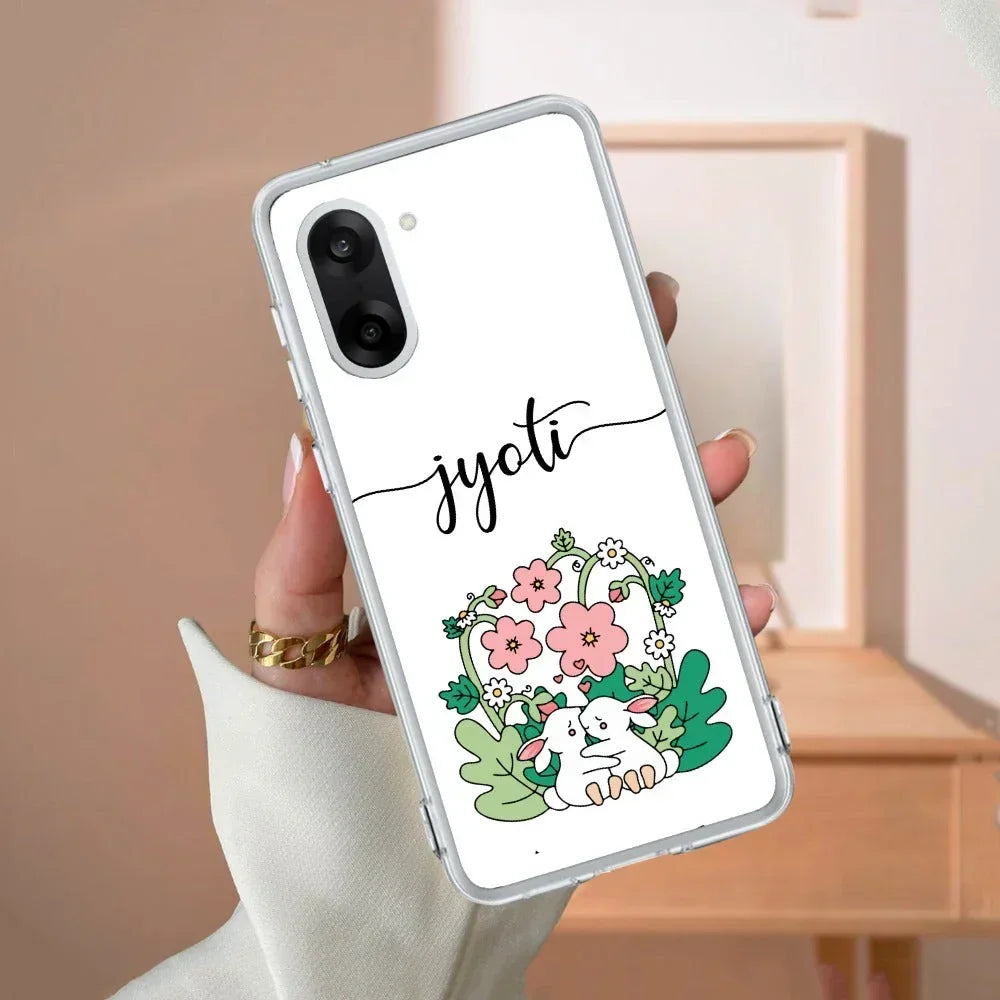 Cute Bunny Customize Transparent Silicon Case V2 For OnePlus - ShopOnCliQ