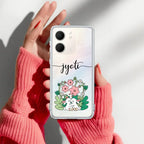 Cute Bunny Customize Anti Yellow Case V2 For Oppo A5X 5G