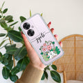 Cute Bunny Customize Transparent Silicon Case V2 For Oppo F25 Pro 5G