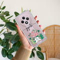 Cute Bunny Customize Transparent Silicon Case V2 For Oppo F27 Pro Plus 5G