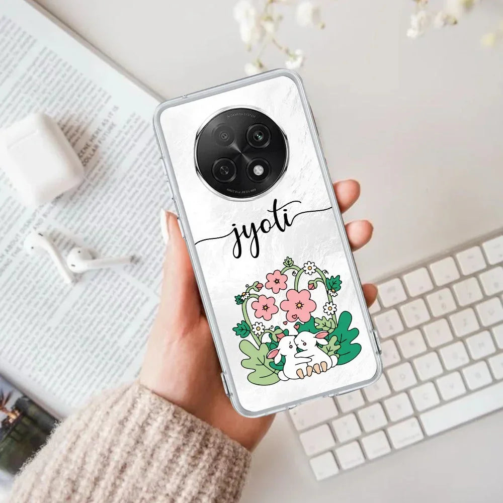 Cute Bunny Customize Anti Yellow Case V2 For Oppo F29 Pro 5G