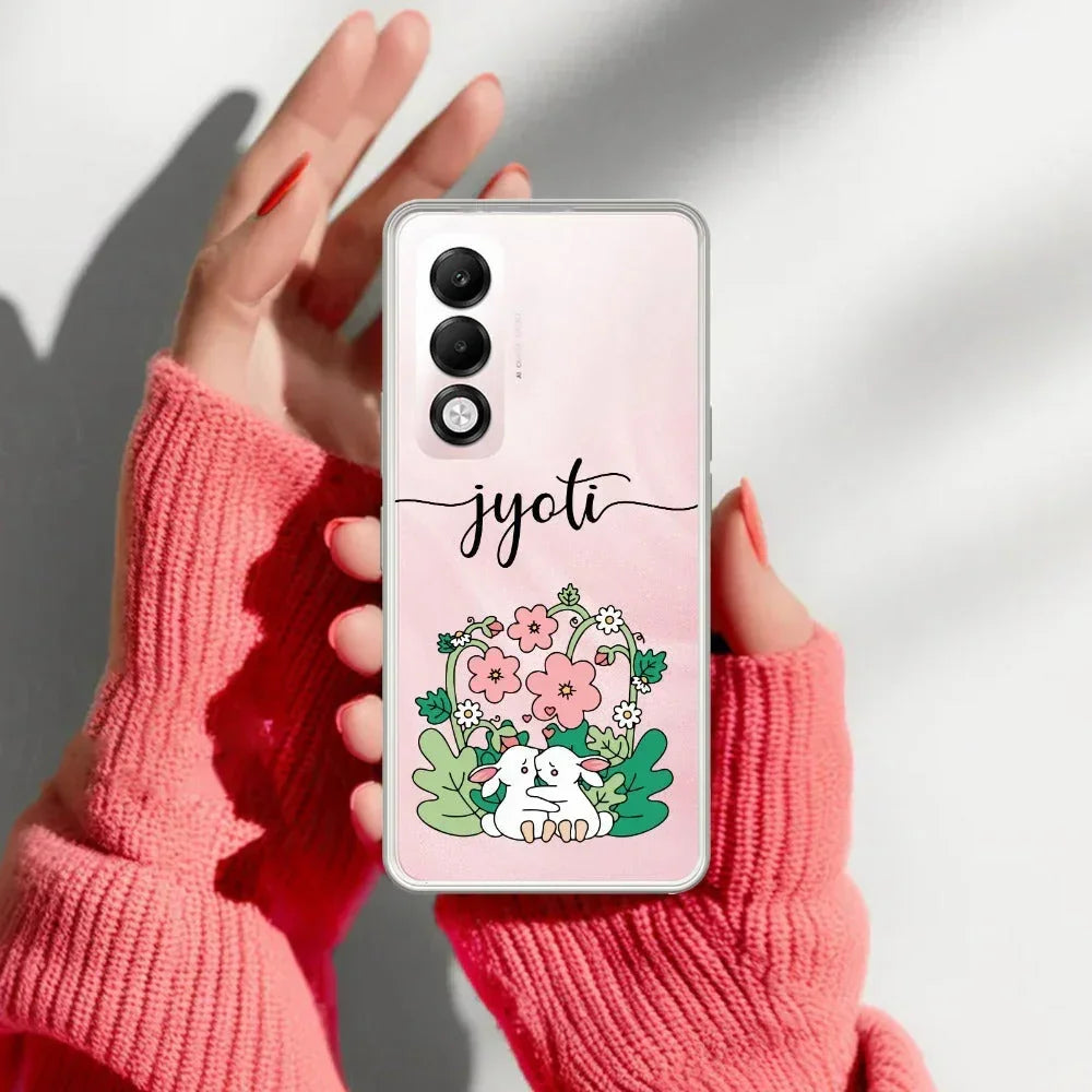 Cute Bunny Customize Anti Yellow Case V2 For Oppo K13x 5G