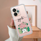 Cute Bunny Customize Transparent Silicon Case V2 For Realme 15 5G