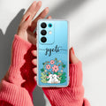 Cute Bunny Customize Anti Yelllow Case V2 For Realme 15X 5G