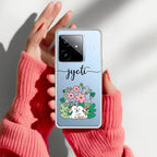 Cute Bunny Customize Transparent Silicon Case V2 For Realme GT 7 5G