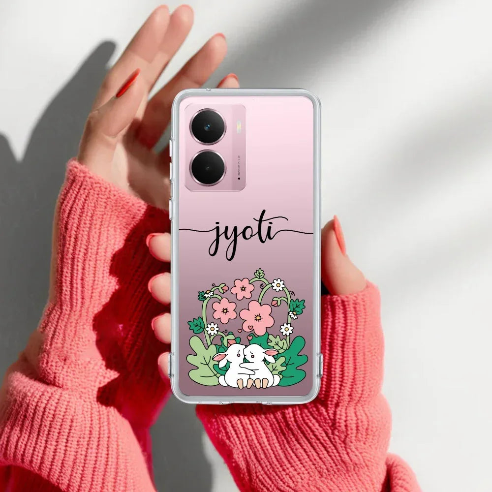 Cute Bunny Customize Anti Yelllow Case V2 For Realme P3 5G