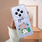 Cute Bunny Customize Transparent Silicon Case V2 For Redmi 14C 5G