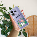 Cute Bunny Customize Transparent Silicon Case V2 For Redmi Note 14 5G