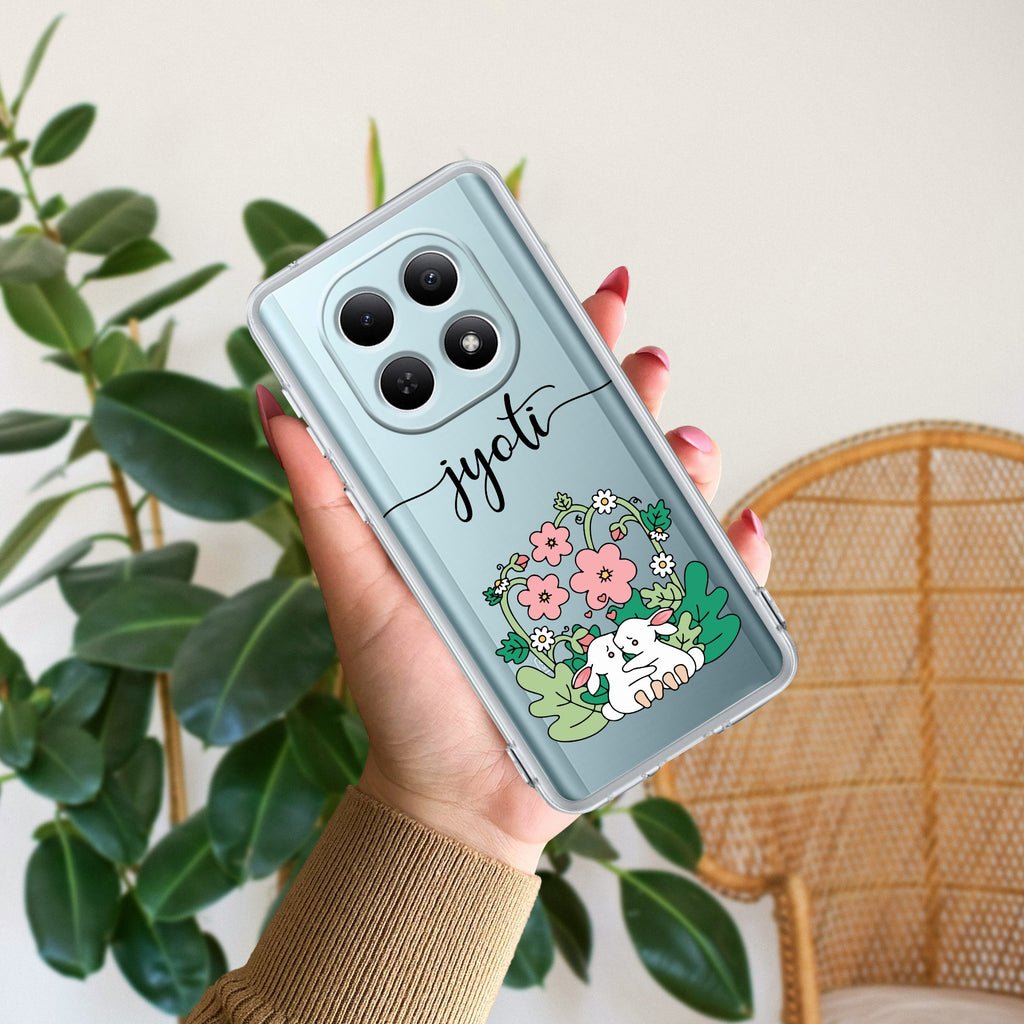 Cute Bunny Customize Anti Yellow Case V2 For Redmi Note 15 5G
