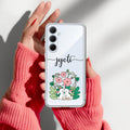 Cute Bunny Customize Transparent Silicon Case V2 For Samsung Galaxy A37 5G