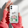 Cute Bunny Customize Transparent Silicon Case V2 For Samsung Galaxy S25 Edge 5G