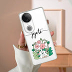 Cute Bunny Customize Transparent Silicon Case V2 For Vivo V30e 5G