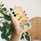 Cute Bunny Customize Transparent Silicon Case V2 For Vivo V25
