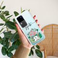 Cute Bunny Customize Transparent Silicon Case V2 For Vivo V30 Pro 5G