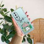 Cute Bunny Customize Transparent Silicon Case V2 For Vivo V40 5G