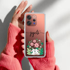 Cute Bunny Customize Transparent Silicon Case V2 For Vivo Y39 5G