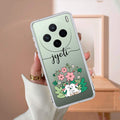 Cute Bunny Customize Transparent Silicon Case V2 For Vivo X200 5G