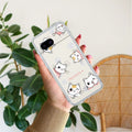 Cute Cat Customize Transparent Silicon Case For Google Pixel 8a 5G