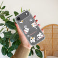 Cute Cat Customize Transparent Silicon Case For iPhone Air