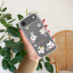 Cute Cat Customize Transparent Silicon Case For iPhone 12 Mini