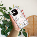 Cute Cat Customize Transparent Silicon Case For iQOO 12 5G