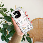 Cute Cat Customize Transparent Silicon Case For iQOO 12 5G