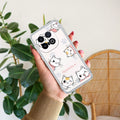 Cute Cat Customize Transparent Silicon Case For iQOO 13 5G