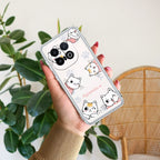 Cute Cat Customize Transparent Silicon Case For iQOO 13 5G