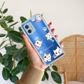 Cute Cat Customize Anti Yellow Case For Motorola G64 5G