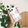 Cute Cat Customize Transparent Silicon Case For Nothing Phone 3